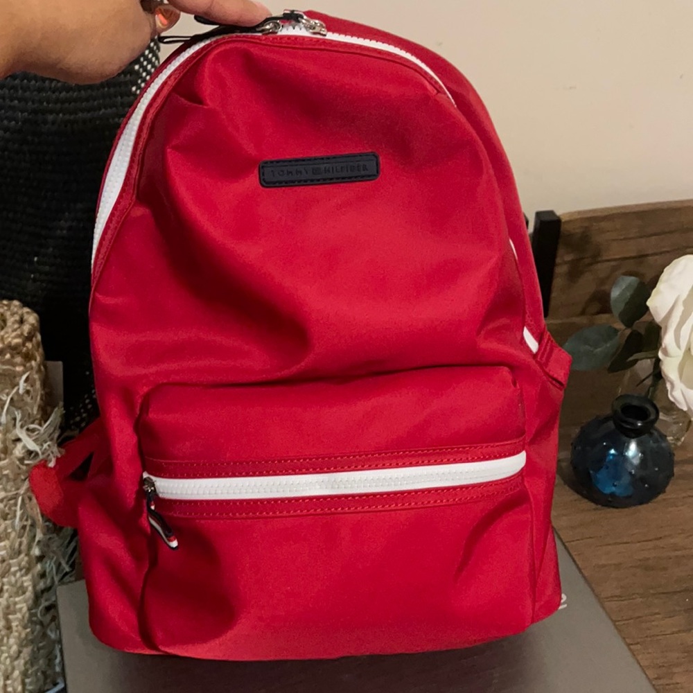 Tommy red backpack